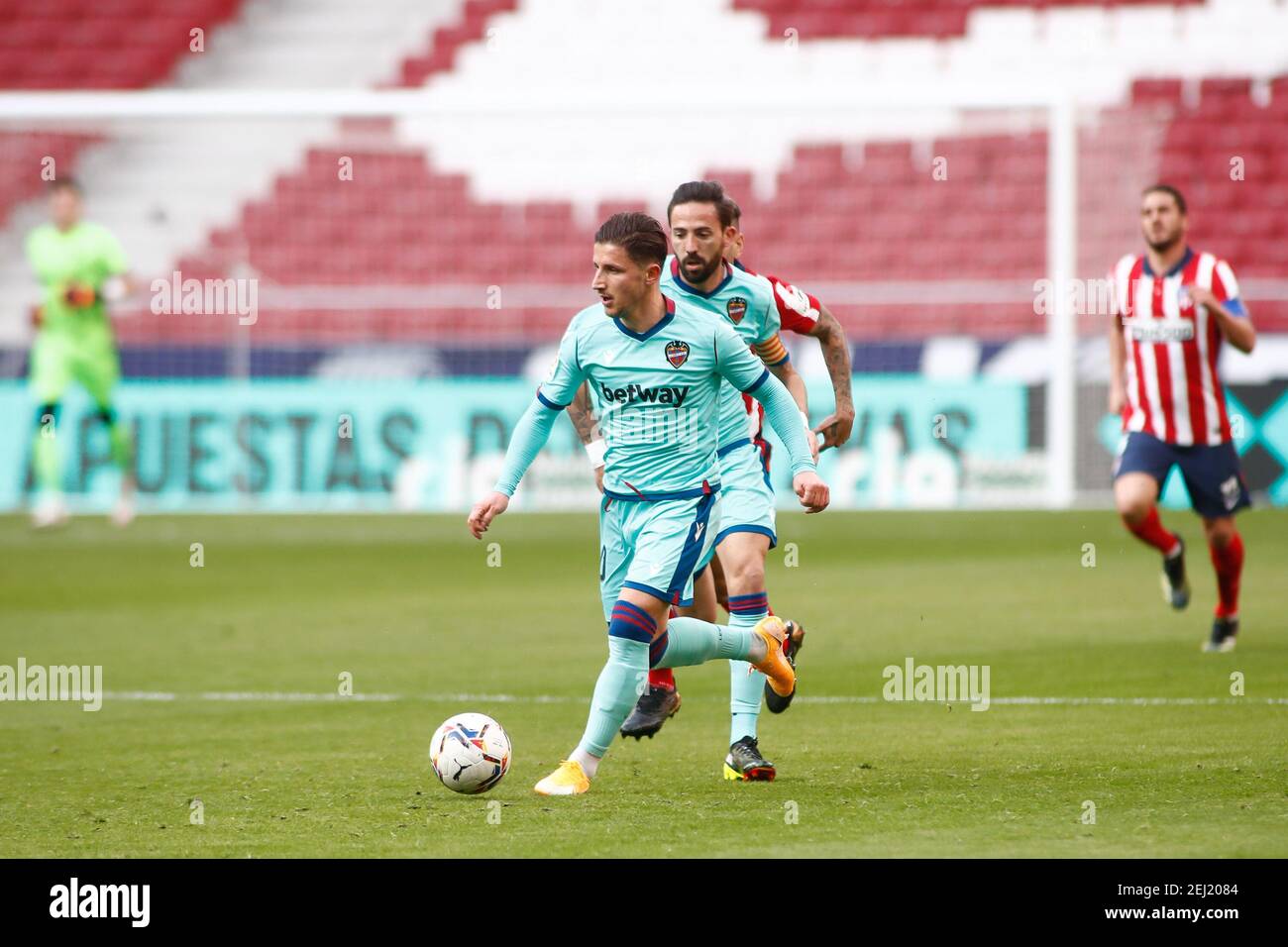 Enis Bardhi of Levante during the Spanish championship La Liga football match between Atletico de Madrid and Levante UD on febr / LM Stock Photo
