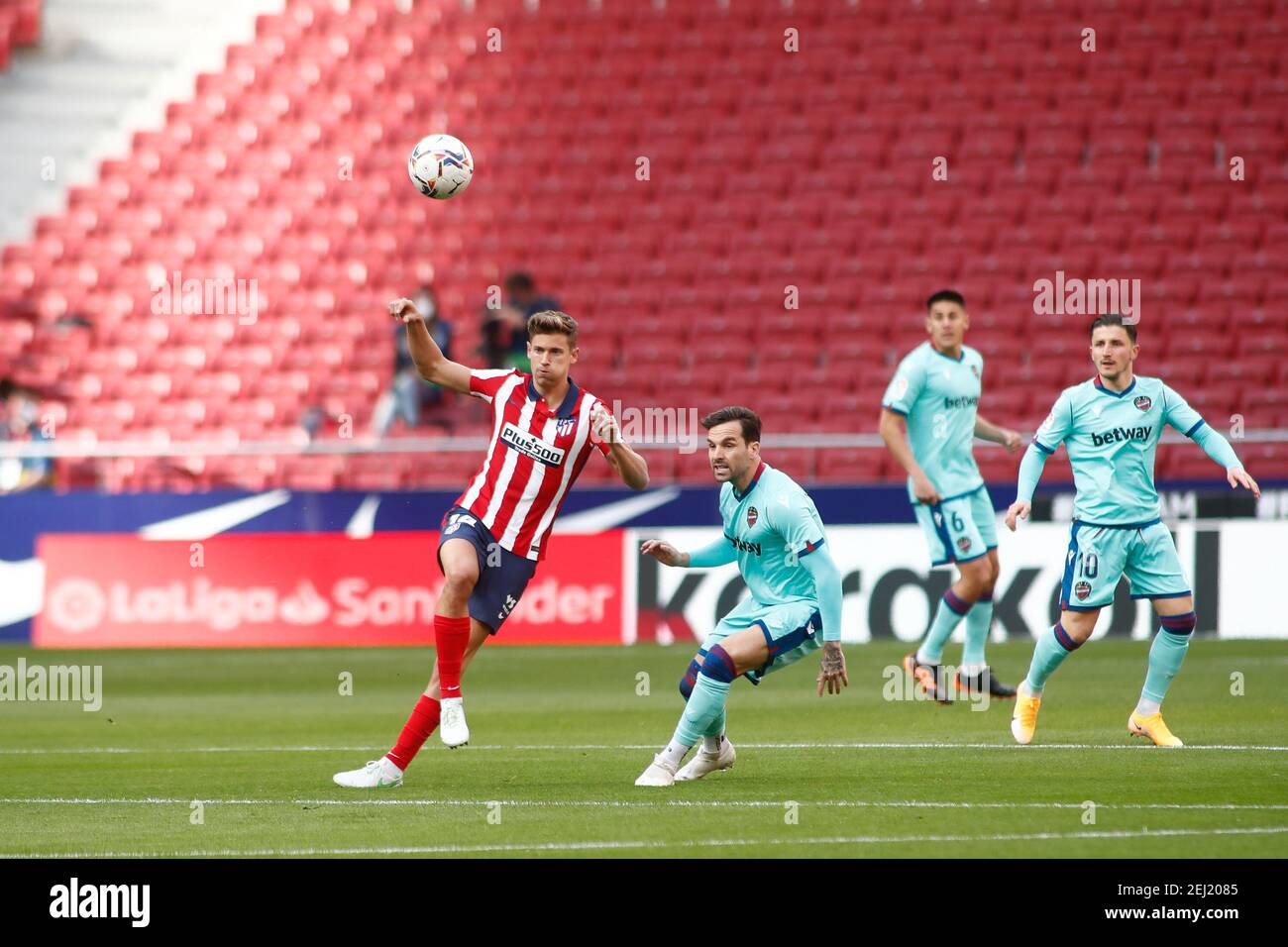 Marcos Llorente of Atletico de Madrid during the Spanish championship La Liga football match between Atletico de Madrid and Lev / LM Stock Photo