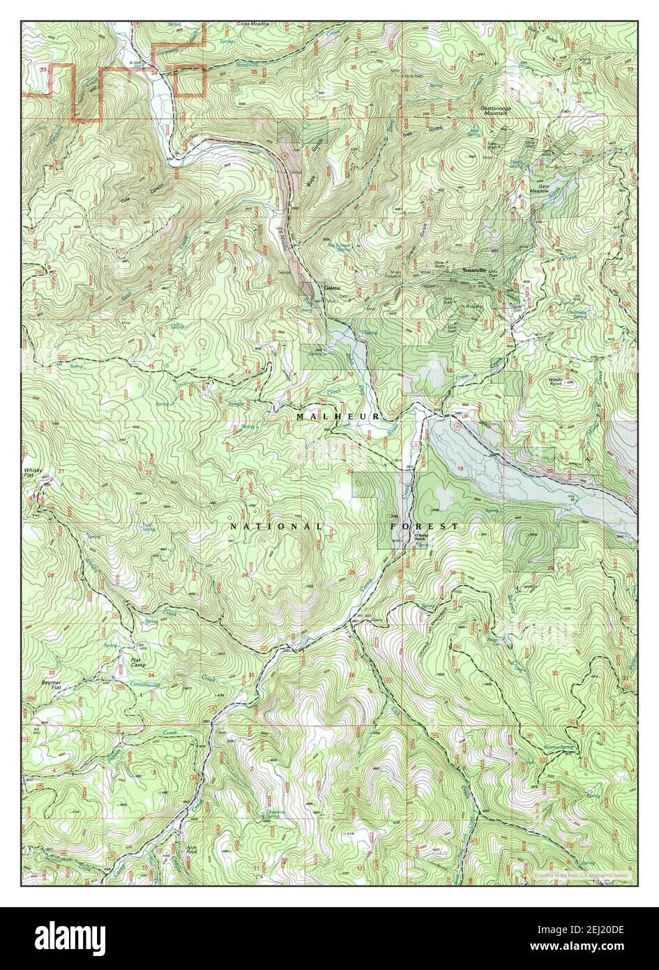 Susanville, Oregon, map 1999, 124000, United States of America by