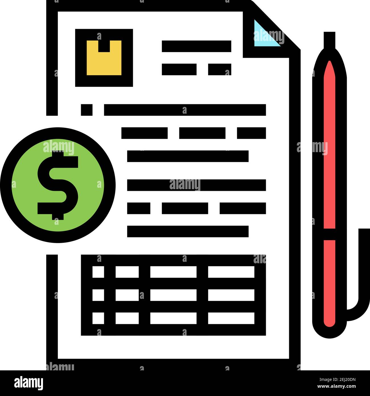 record keeping color icon vector illustration Stock Vector Image & Art ...