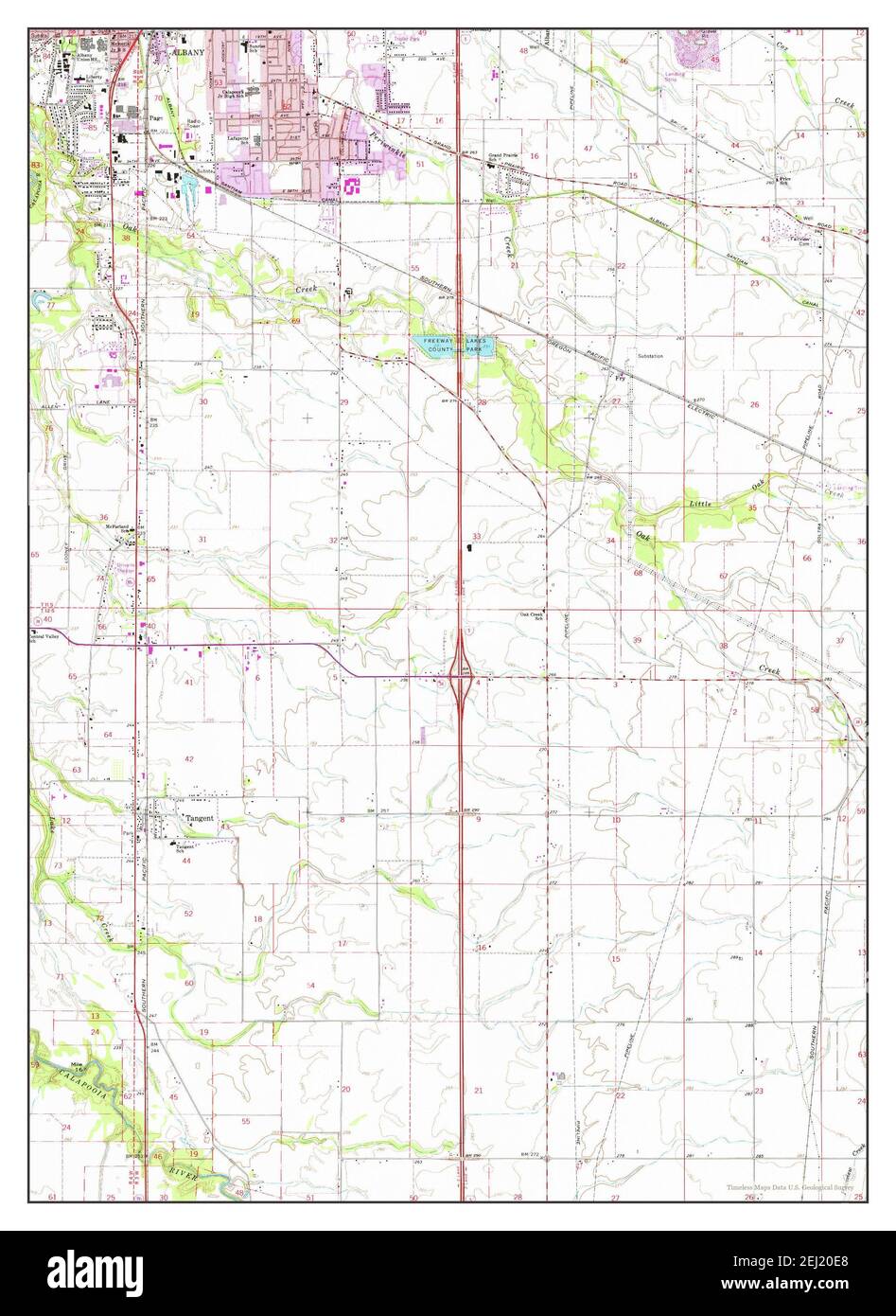 Tangent, Oregon, map 1969, 124000, United States of America by