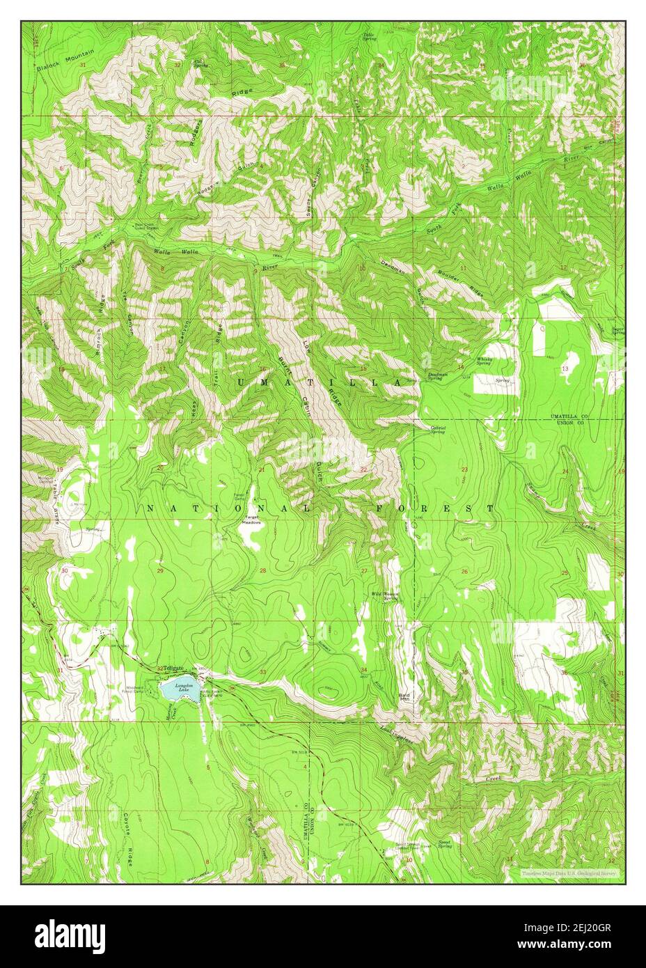 Map of tollgate oregon Cut Out Stock Images & Pictures Alamy