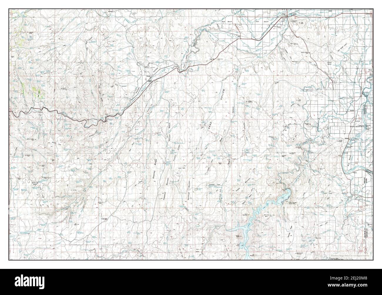 Map of vale oregon Cut Out Stock Images & Pictures Alamy