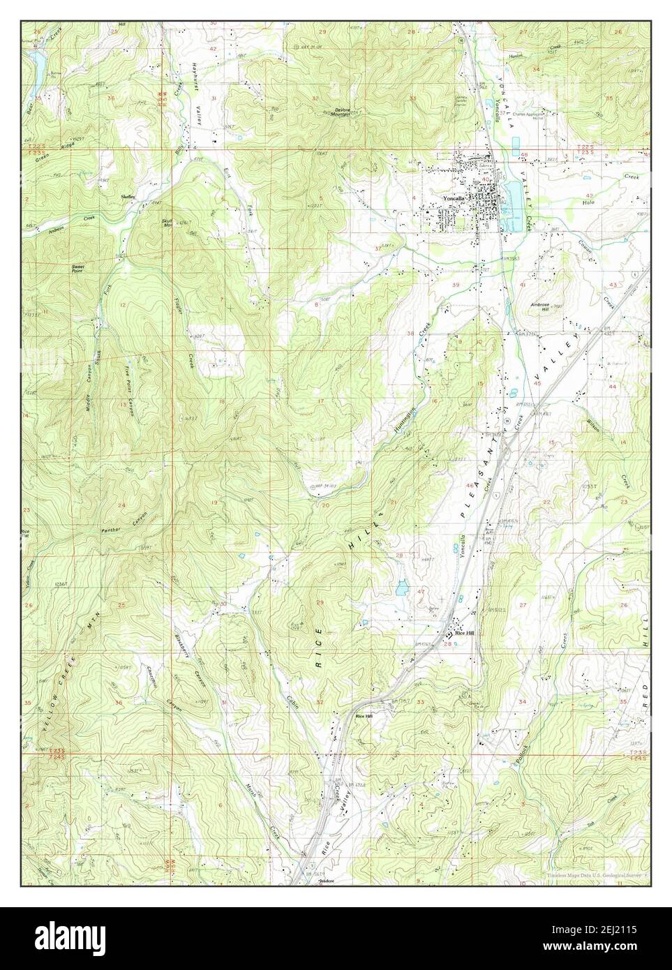 Map of yoncalla oregon hires stock photography and images Alamy
