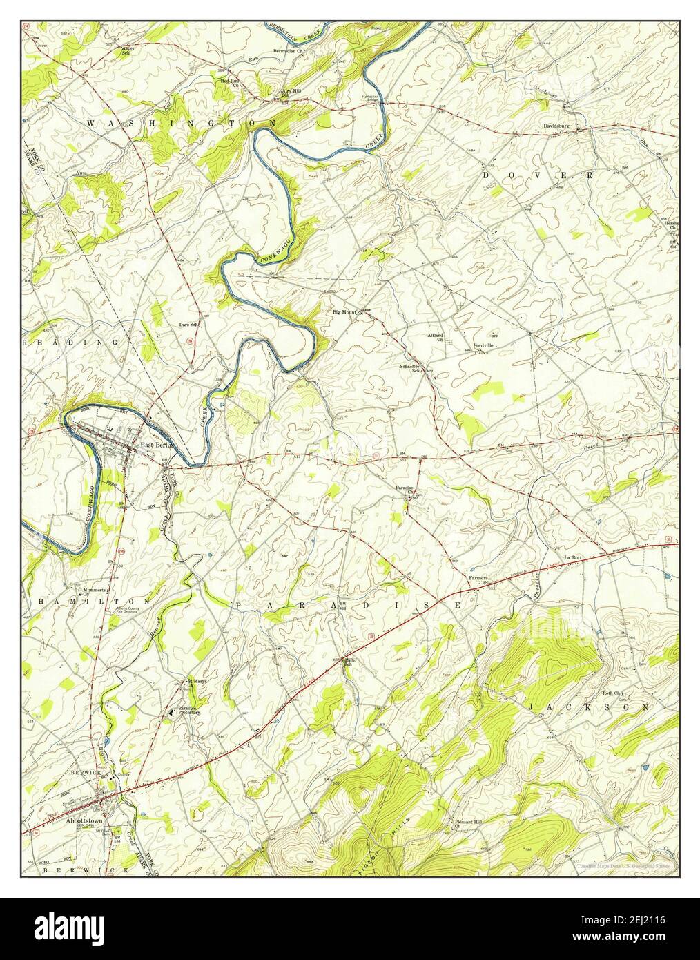 Map of abbottstown hires stock photography and images Alamy