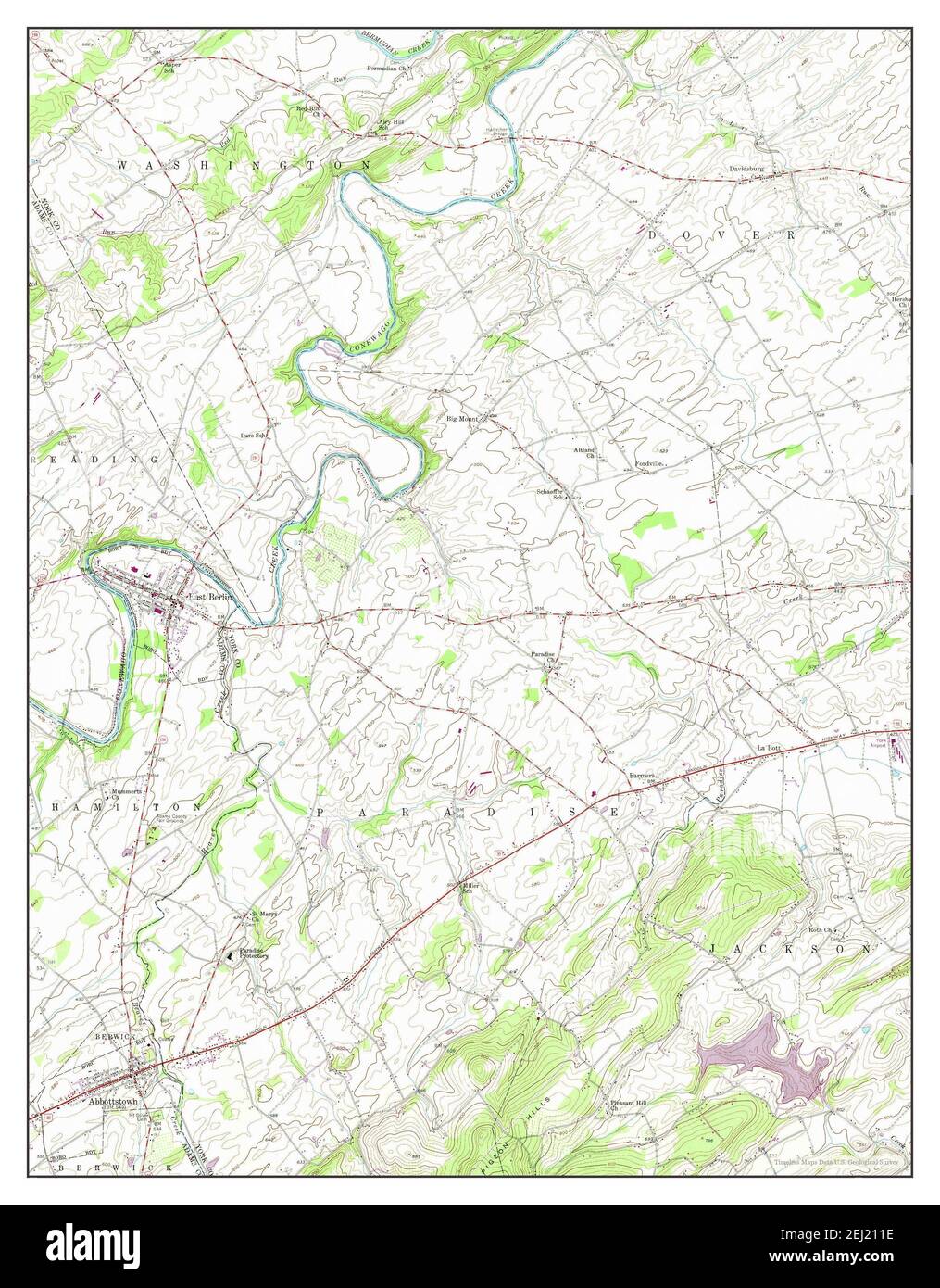 Map of abbottstown hires stock photography and images Alamy