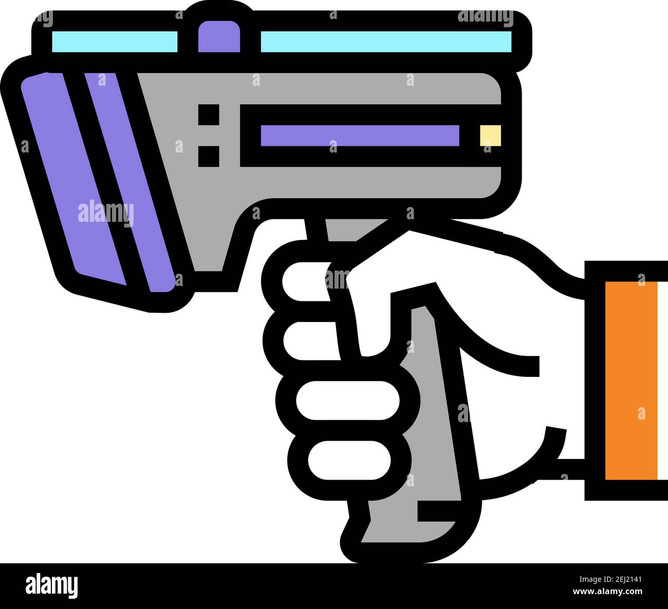 laser gun for scan rfid color icon vector illustration Stock Vector Image &  Art - Alamy