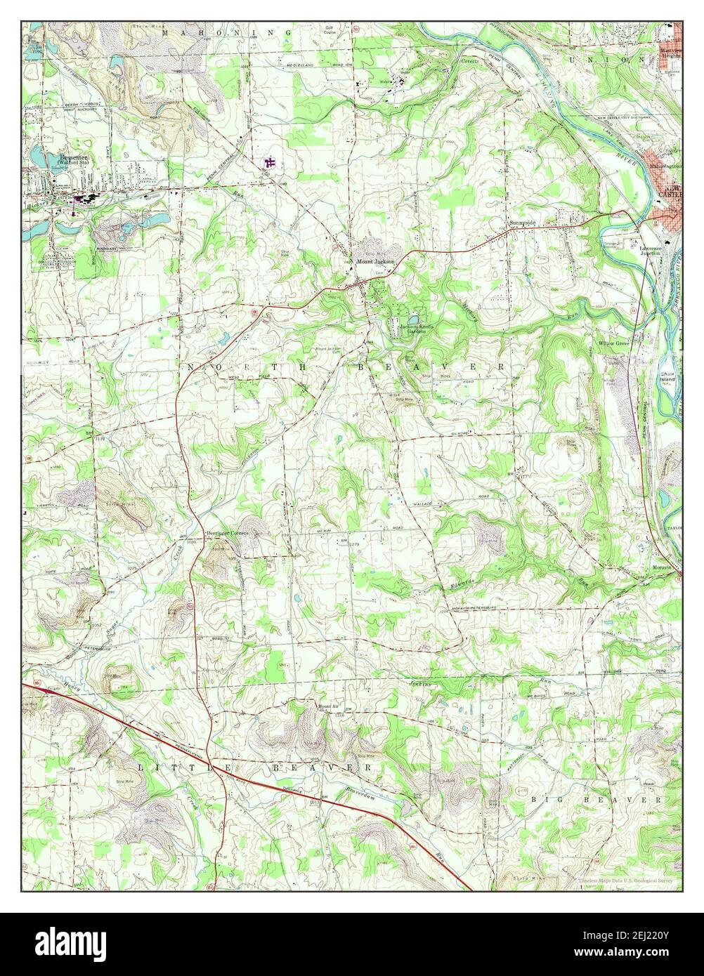 Bessemer, Pennsylvania, map 1958, 1:24000, United States of America by ...