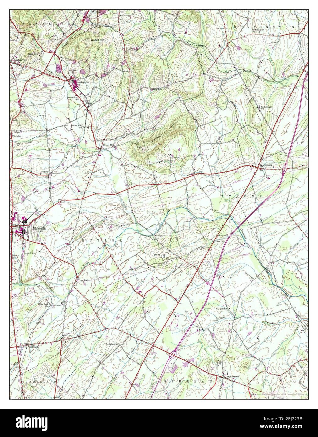 Biglerville, Pennsylvania, map 1944, 124000, United States of America