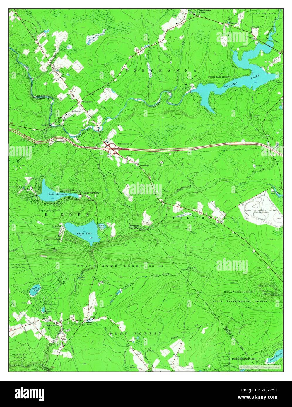 Blakeslee pennsylvania map Cut Out Stock Images & Pictures Alamy