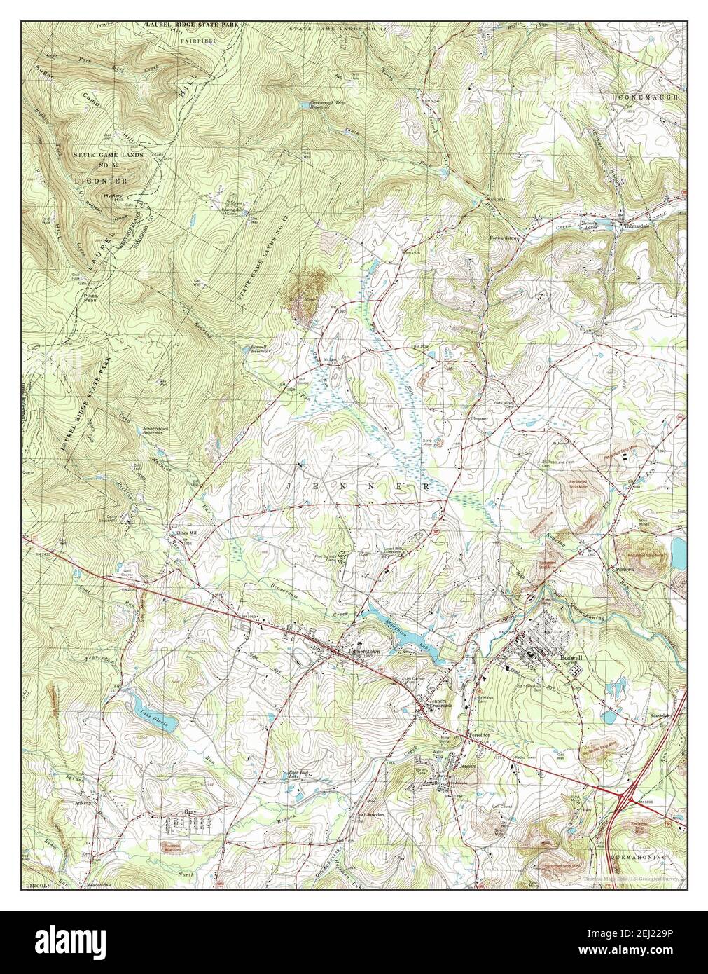 Map of boswell hires stock photography and images Alamy