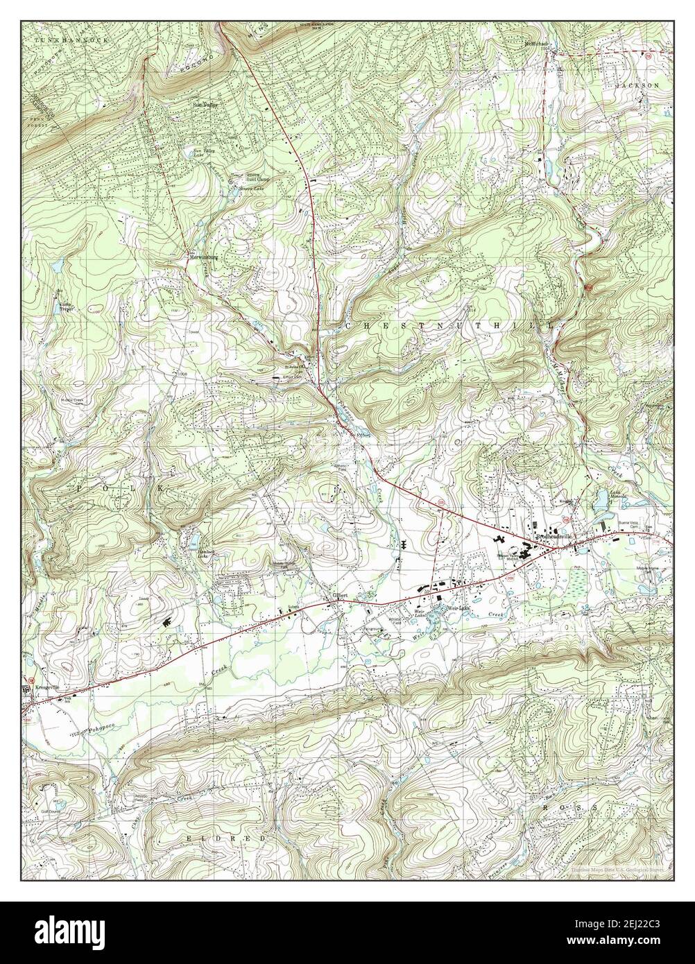 Brodheadsville map Cut Out Stock Images & Pictures Alamy