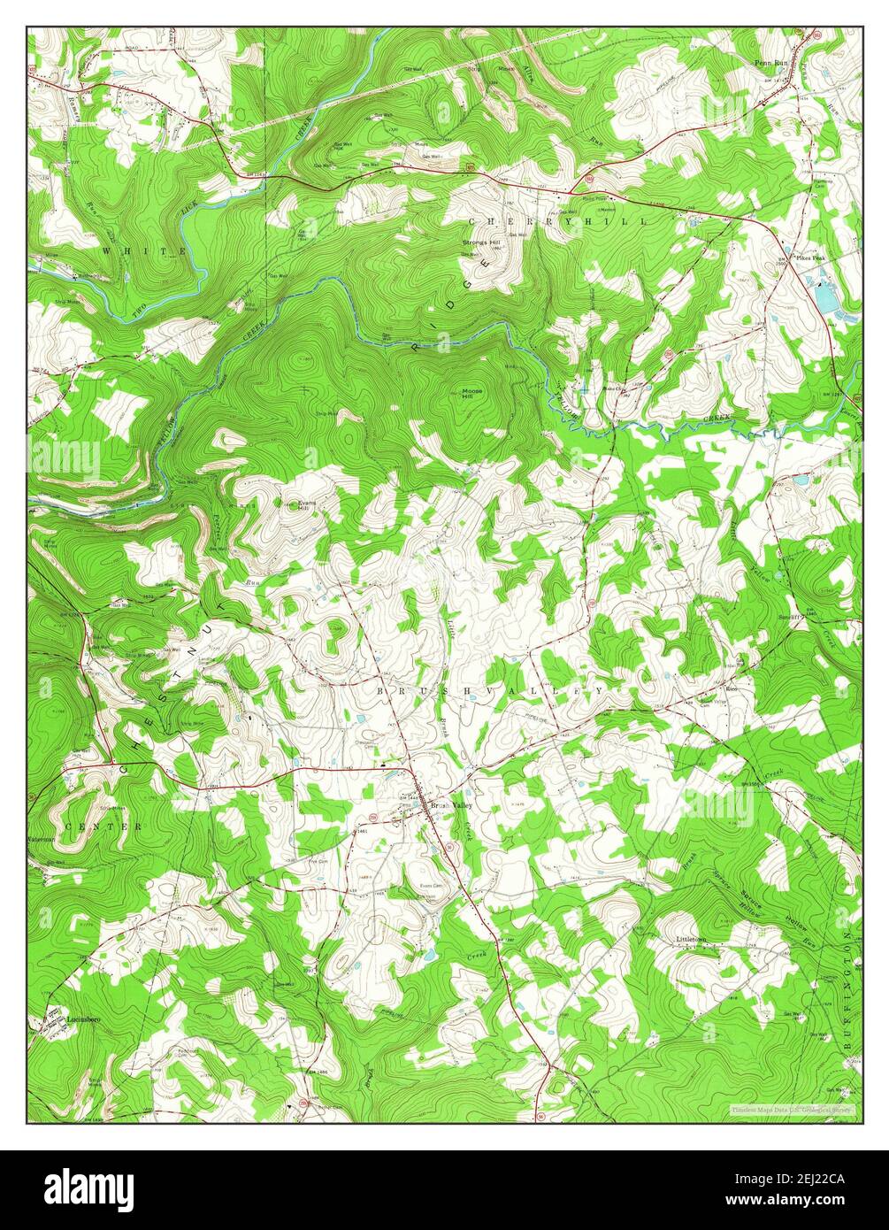 Brush Valley, Pennsylvania, map 1963, 1:24000, United States of America ...