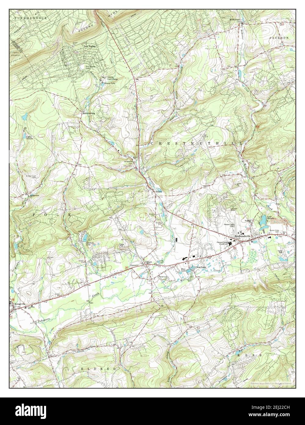 Brodheadsville map hires stock photography and images Alamy