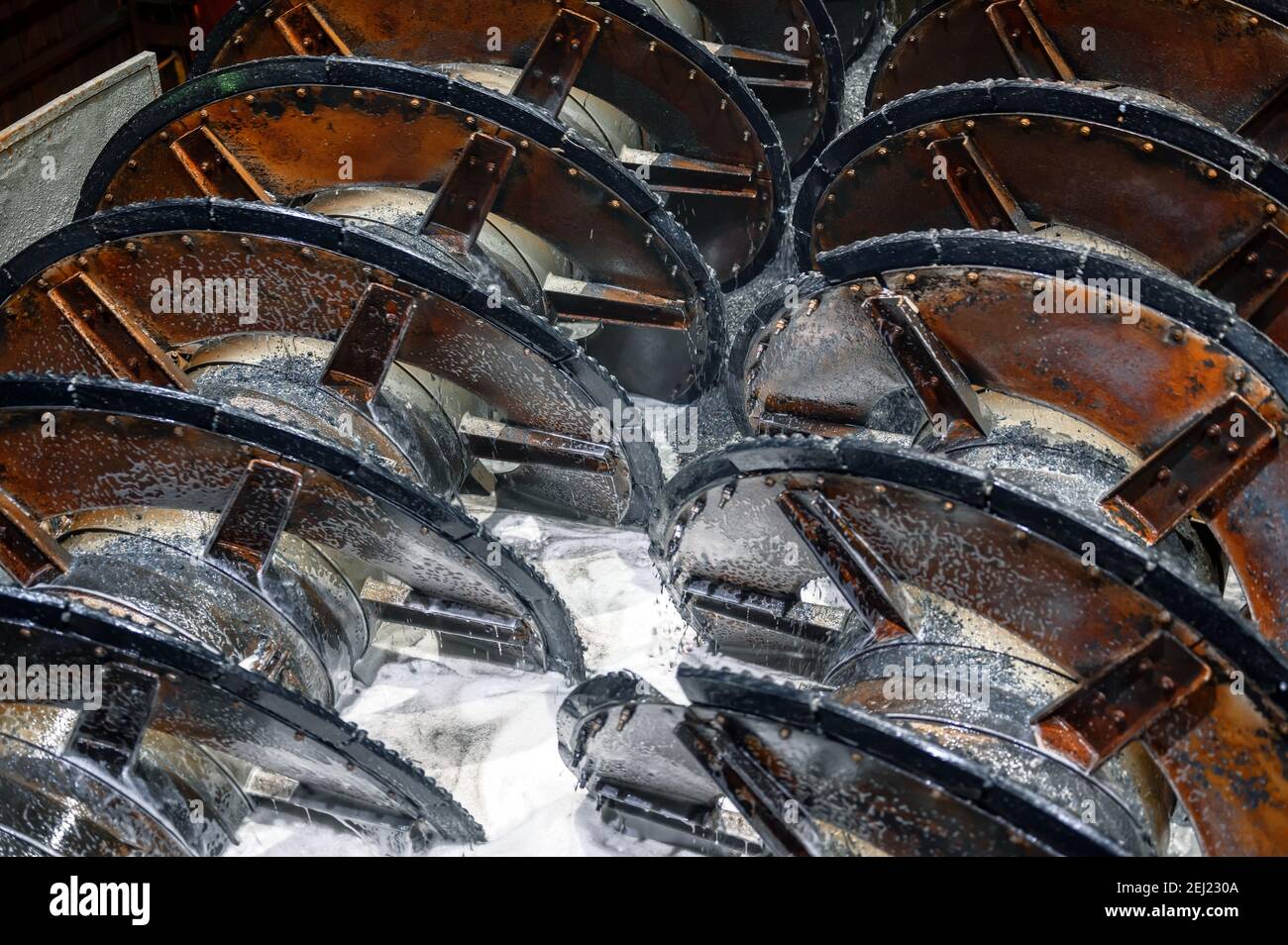 Spiral screw classifier. Mining and processing plant Stock Photo Alamy
