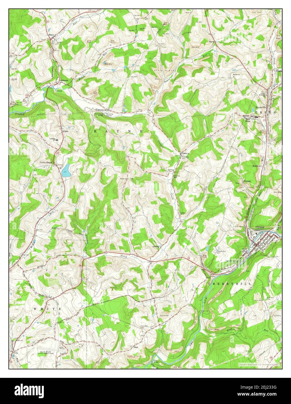 Map of clymer Cut Out Stock Images & Pictures Alamy