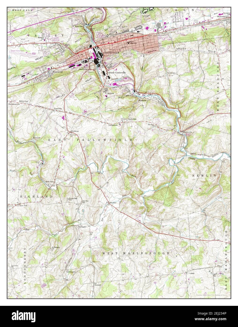 Coatesville map hires stock photography and images Alamy