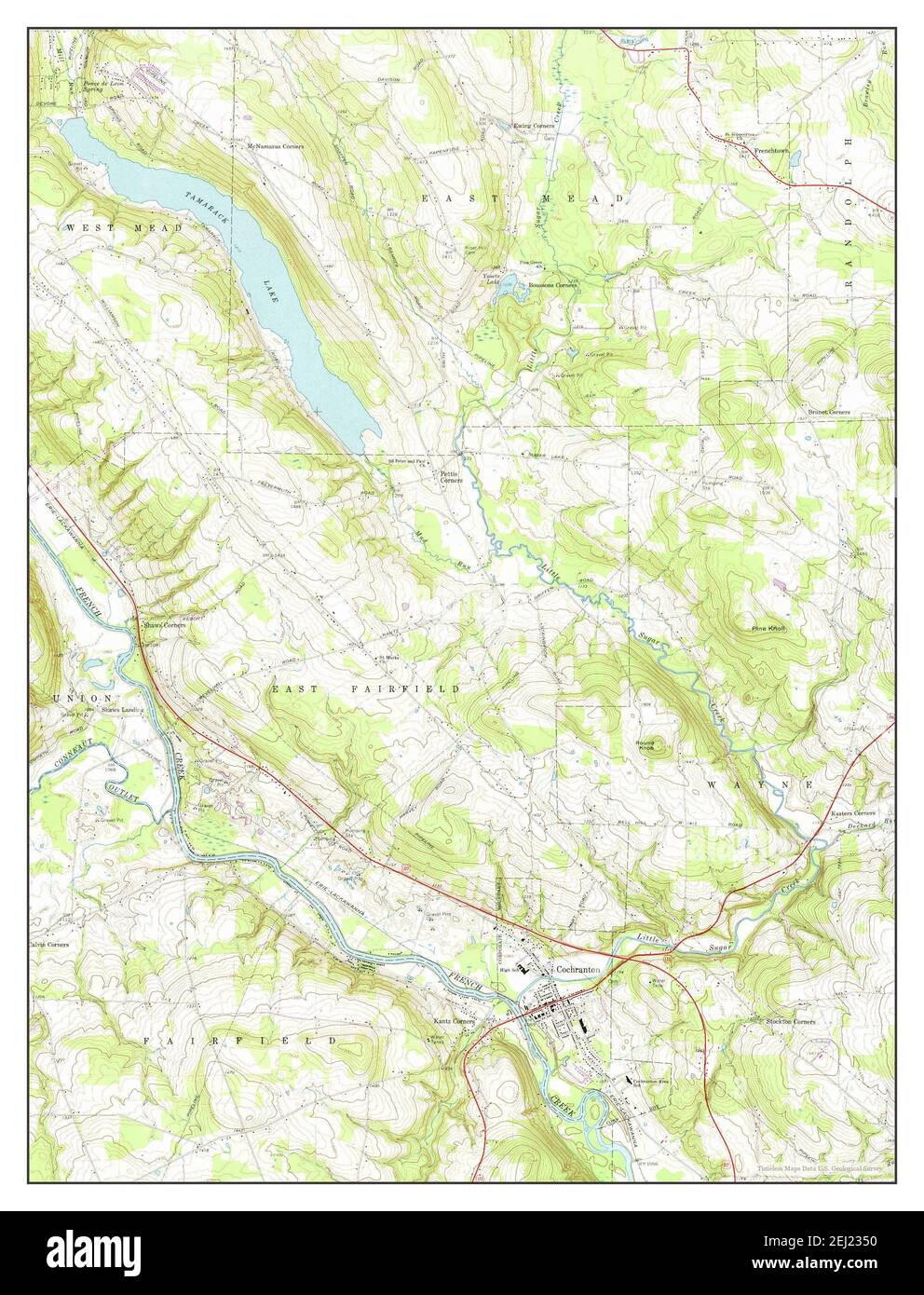 Cochranton pennsylvania map Cut Out Stock Images & Pictures Alamy