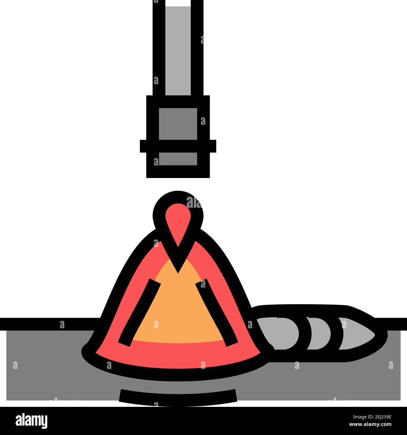electroslag welding color icon vector illustration Stock Vector Image ...