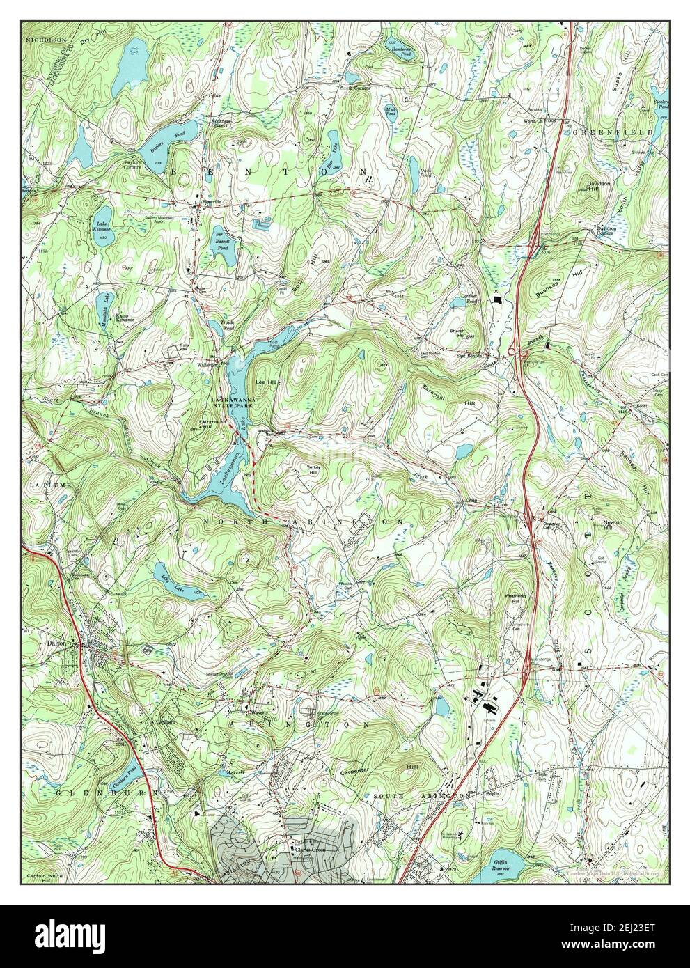 Dalton, Pennsylvania, map 1994, 124000, United States of America by Timeless Maps, data U.S