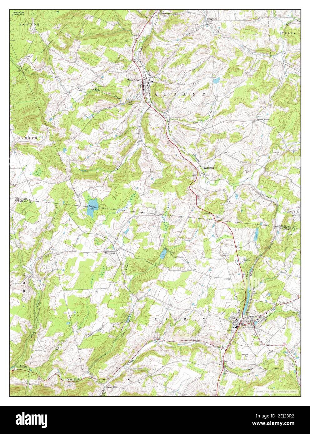 Map of dushore pennsylvania hires stock photography and images Alamy