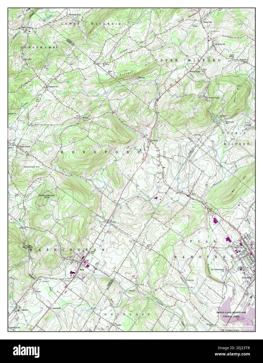 Greenville pennsylvania map hires stock photography and images Alamy