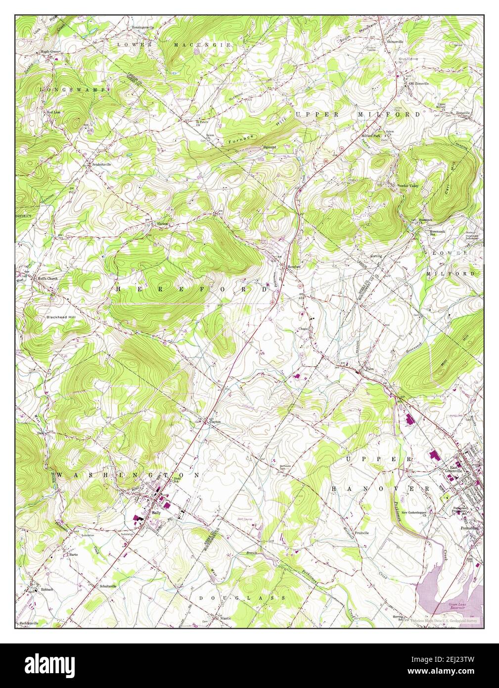 Greenville pennsylvania map hires stock photography and images Alamy