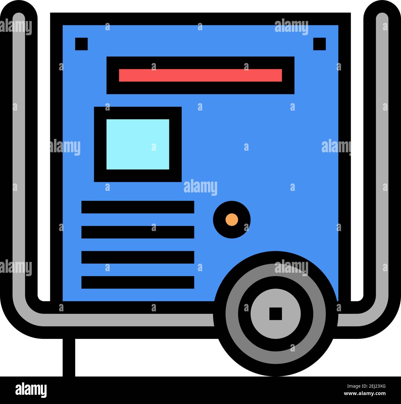 transformer electric equipment color icon vector illustration Stock ...