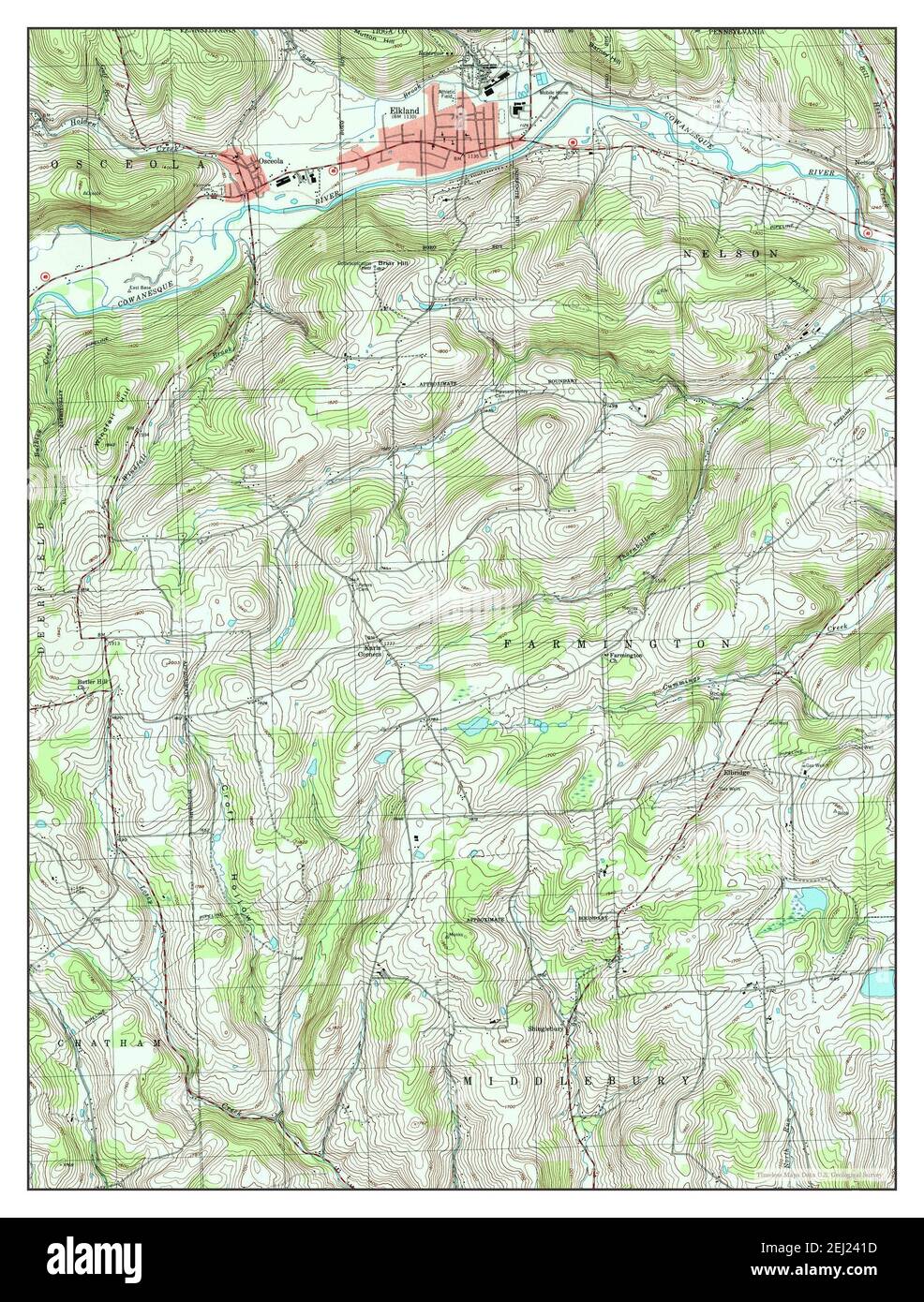 Elkland pennsylvania map hires stock photography and images Alamy