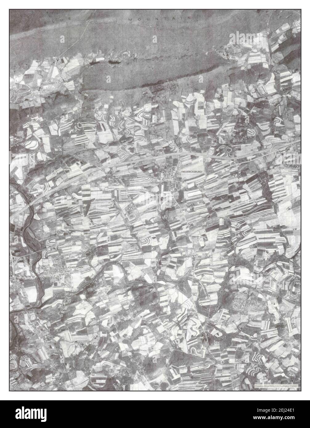 Fredericksburg, Pennsylvania, map 1977, 124000, United States of America by Timeless Maps, data