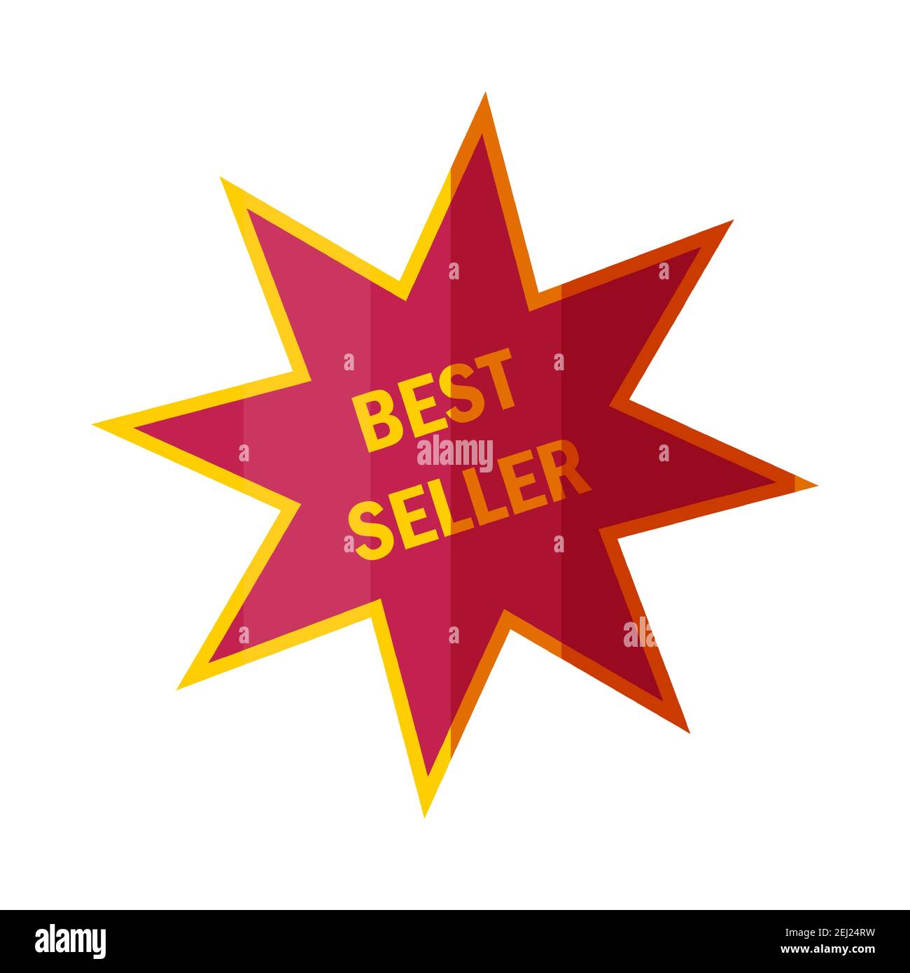 Best seller sticker or badge. Shiny label for top book sellers in