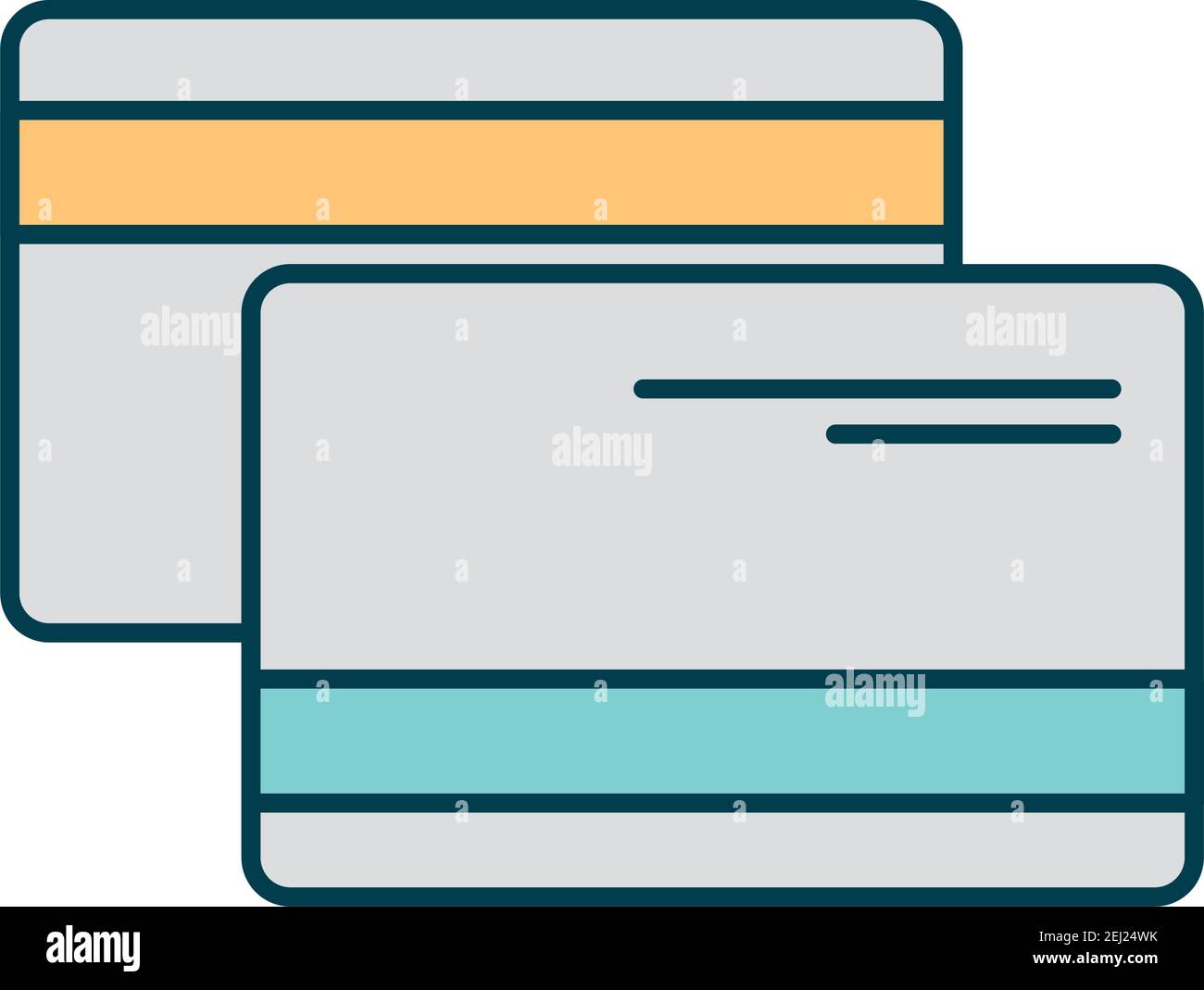 credit cards on a white background Stock Vector Image & Art - Alamy