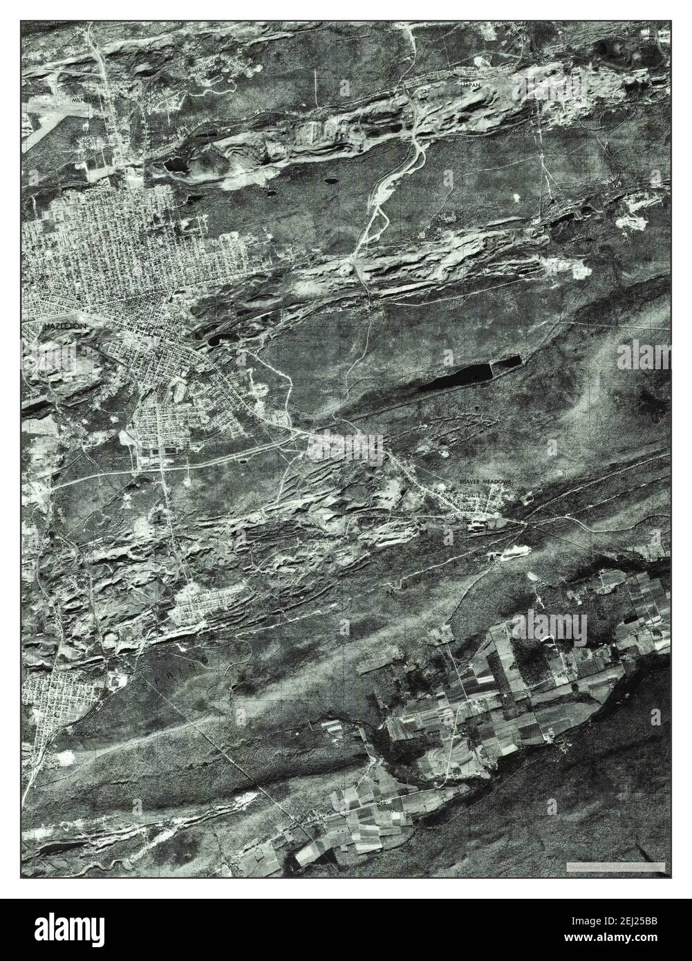 Hazleton, Pennsylvania, map 1976, 1:24000, United States of America by Timeless Maps, data U.S. Geological Survey Stock Photo