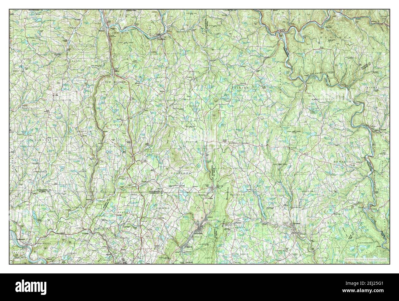 Map of honesdale Cut Out Stock Images & Pictures Alamy
