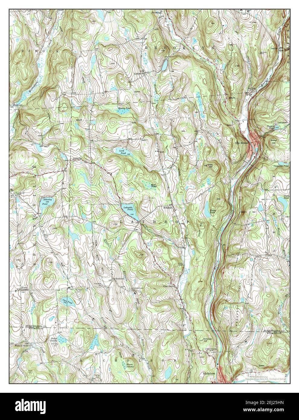 Hop Bottom, Pennsylvania, map 1994, 124000, United States of America