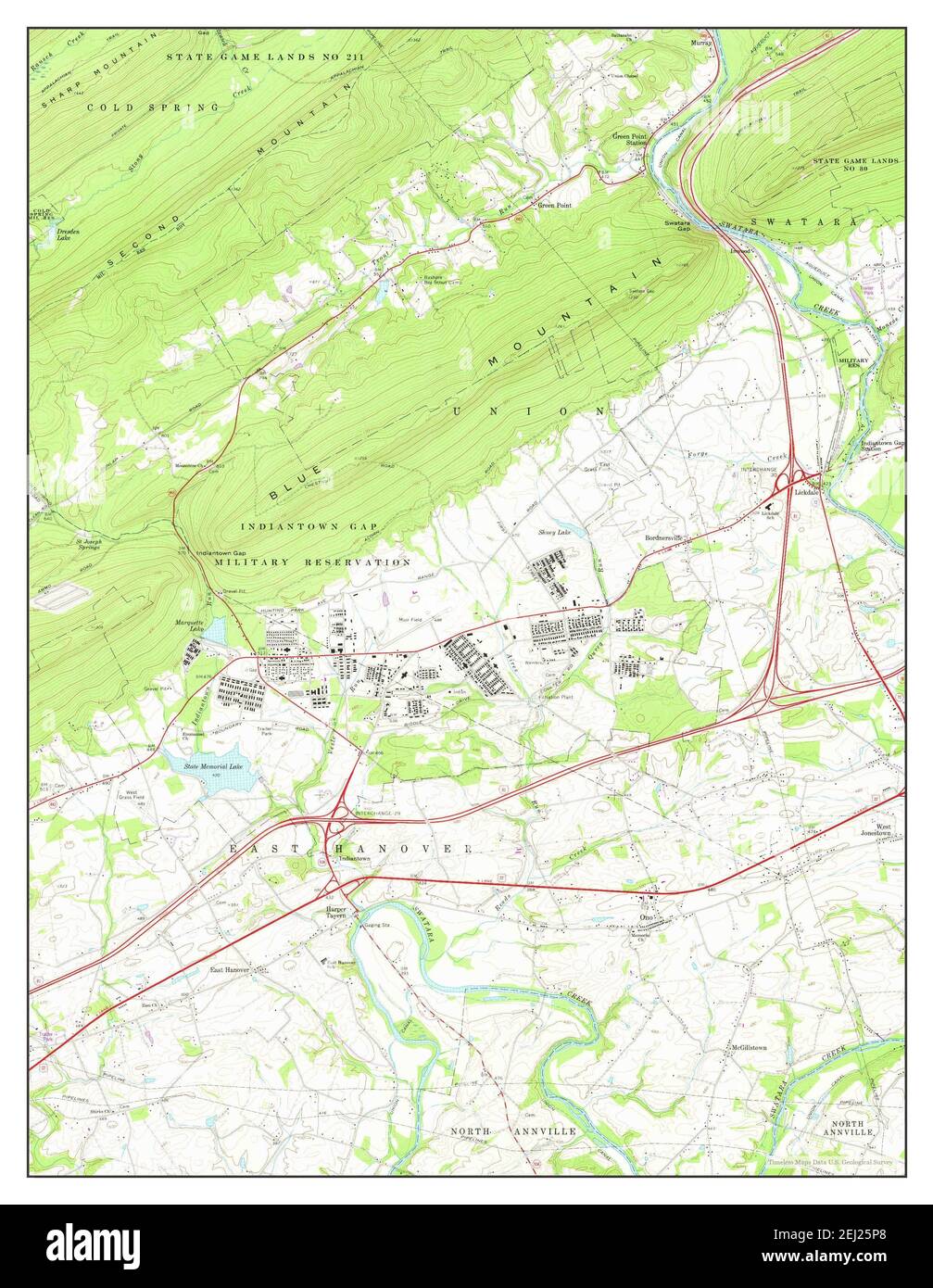 Fort Indiantown Gap Base Map artscalawag