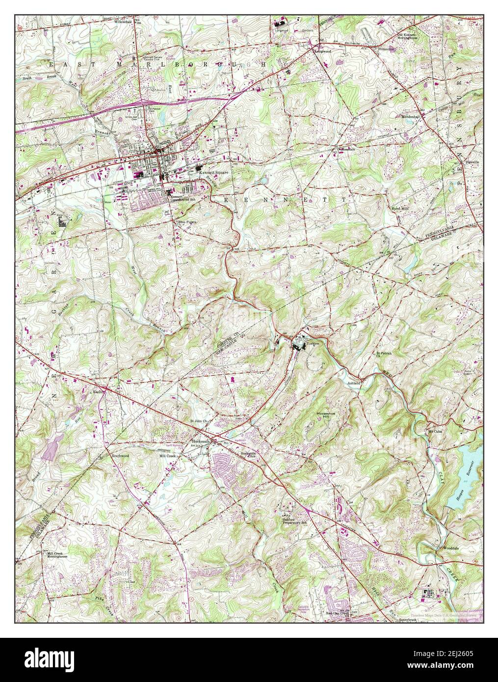 Map Of Kennett Square Pa Map Of Kennett Square Cut Out Stock Images & Pictures - Alamy