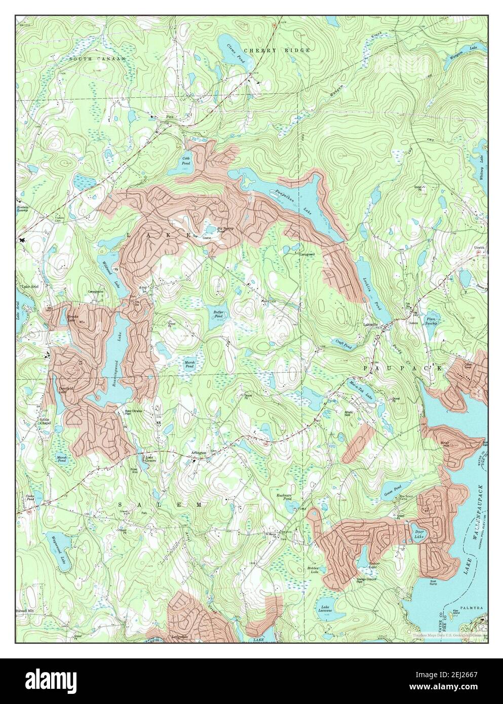 Lakeville, Pennsylvania, map 1994, 1:24000, United States of America by Timeless Maps, data U.S. Geological Survey Stock Photo