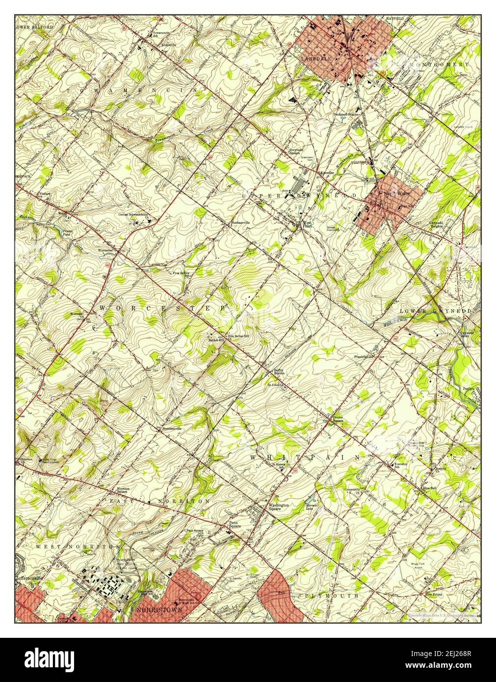 Lansdale Pennsylvania Map 1951 1 24000 United States Of America By   Lansdale Pennsylvania Map 1951 124000 United States Of America By Timeless Maps Data Us Geological Survey 2EJ268R 