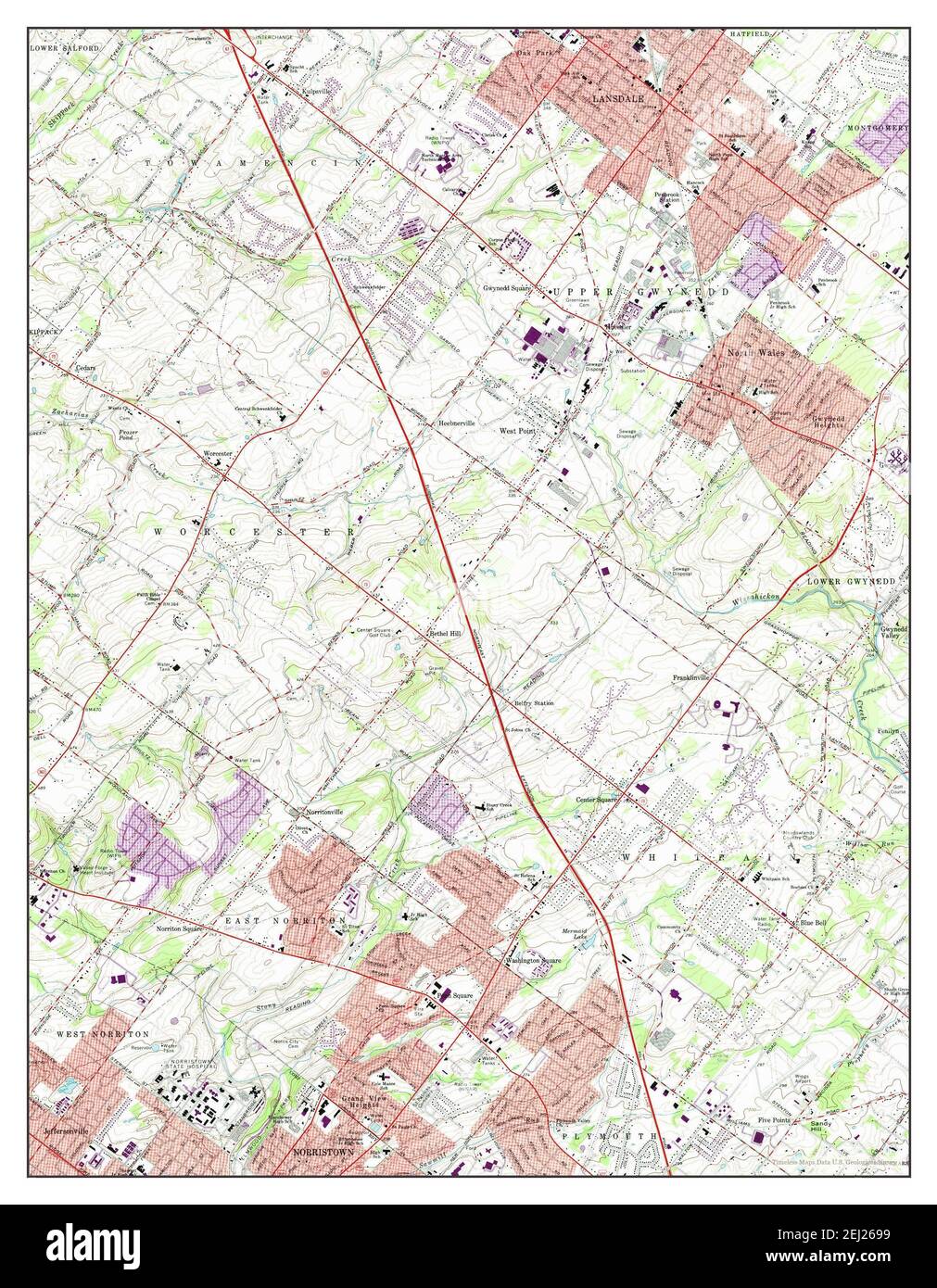 Lansdale pennsylvania map Cut Out Stock Images & Pictures Alamy
