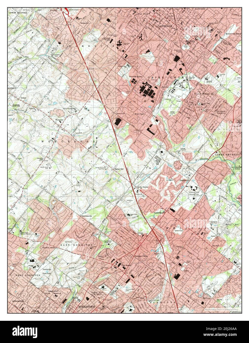 Lansdale, Pennsylvania, map 1999, 124000, United States of America by