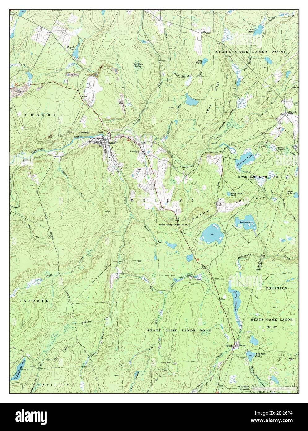 Lopez, Pennsylvania, map 1969, 1:24000, United States of America by Timeless Maps, data U.S. Geological Survey Stock Photo