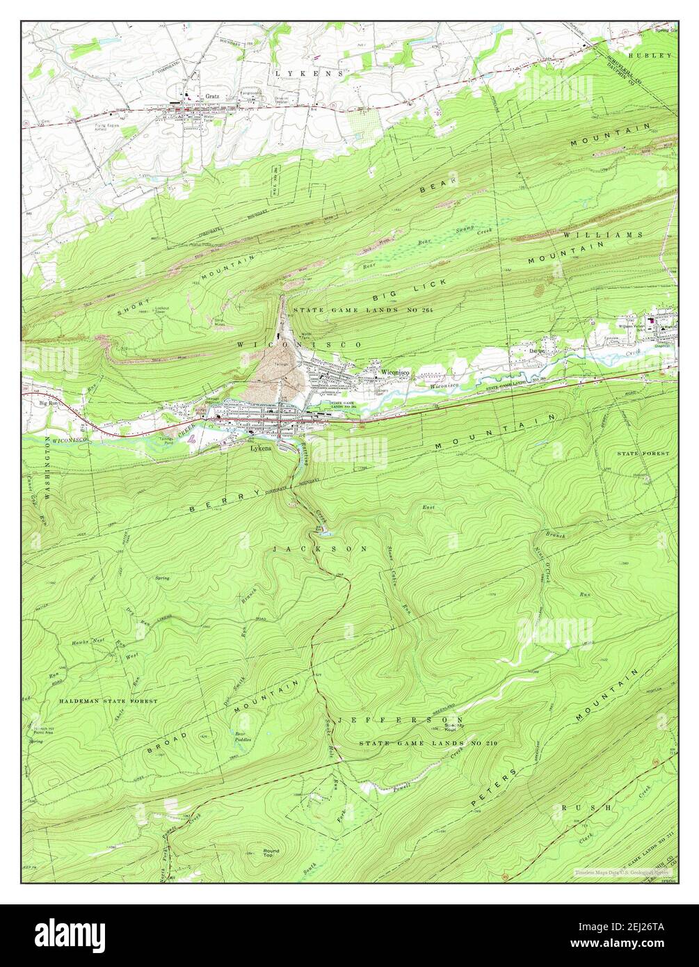 Lykens map Cut Out Stock Images & Pictures Alamy