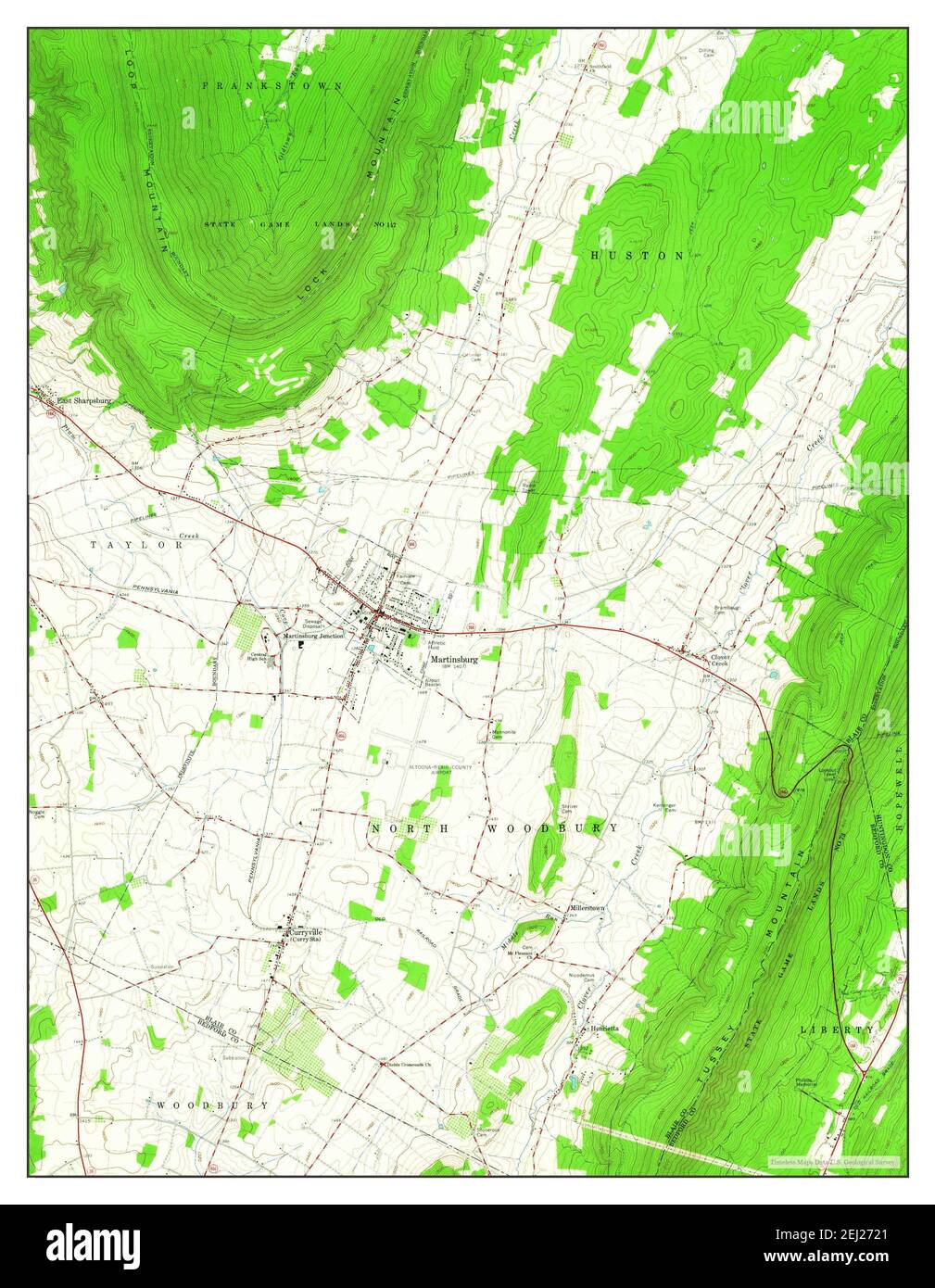 Martinsburg pennsylvania map Cut Out Stock Images & Pictures Alamy
