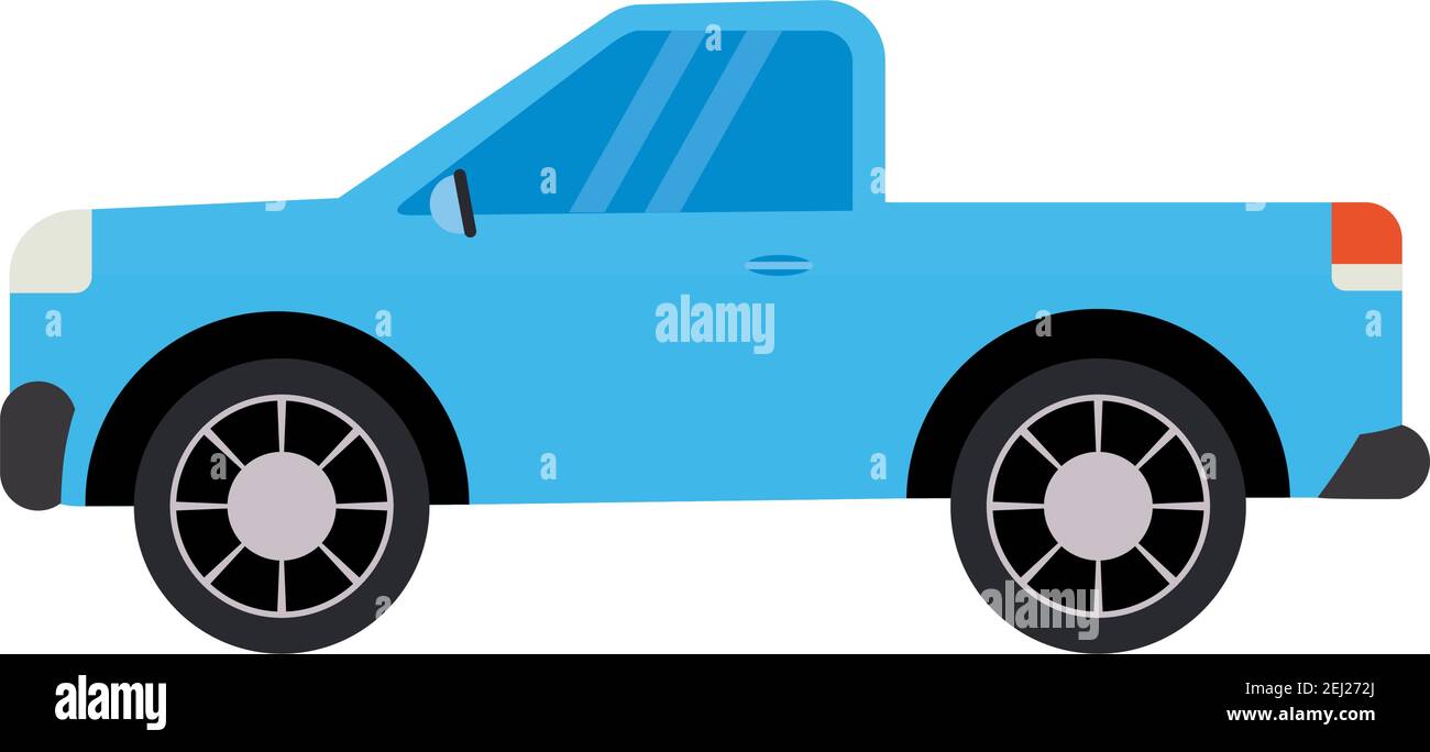 blue car over a white background Stock Vector Image & Art - Alamy