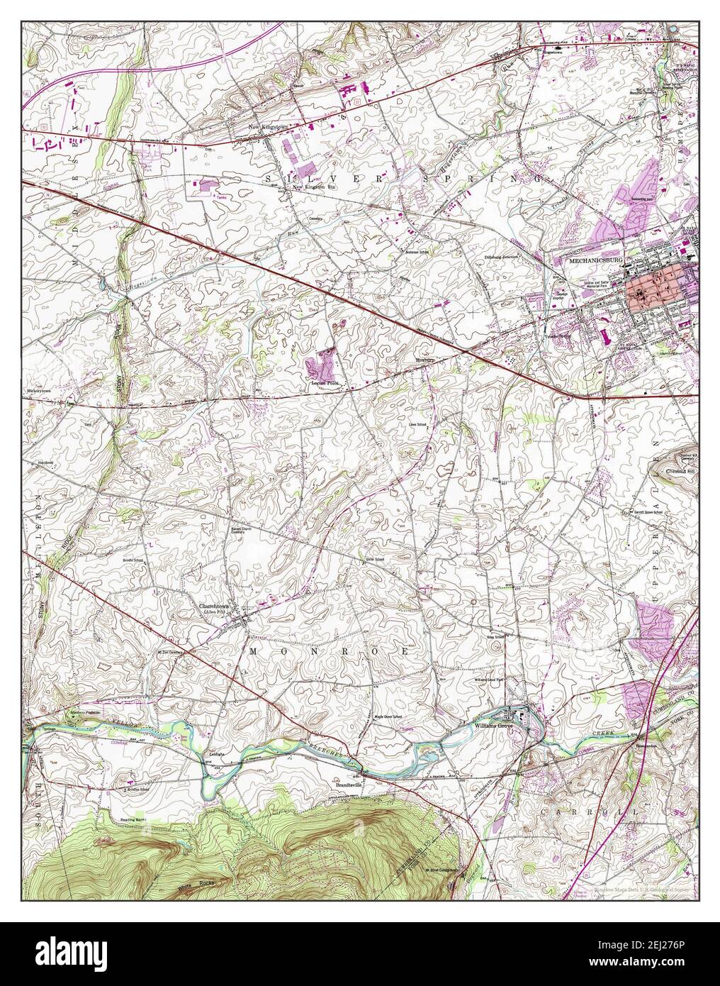 Map of mechanicsburg hires stock photography and images Alamy