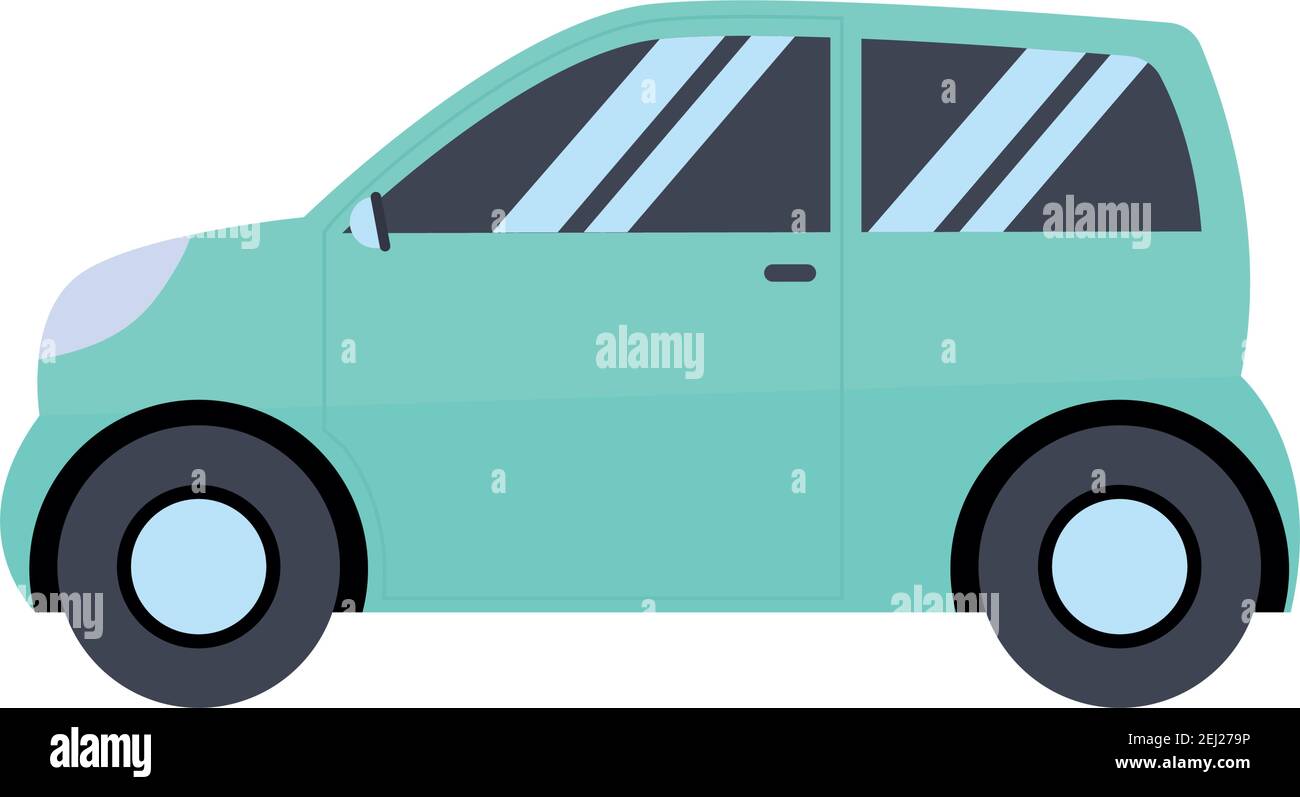 green car in a white background Stock Vector Image & Art - Alamy