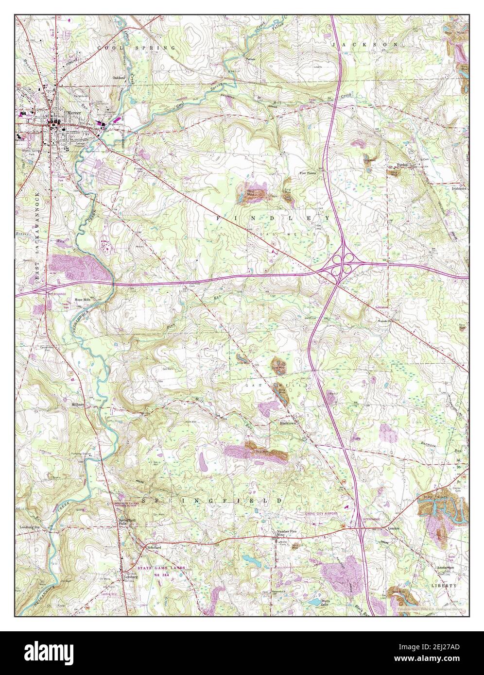 Mercer pennsylvania map hires stock photography and images Alamy