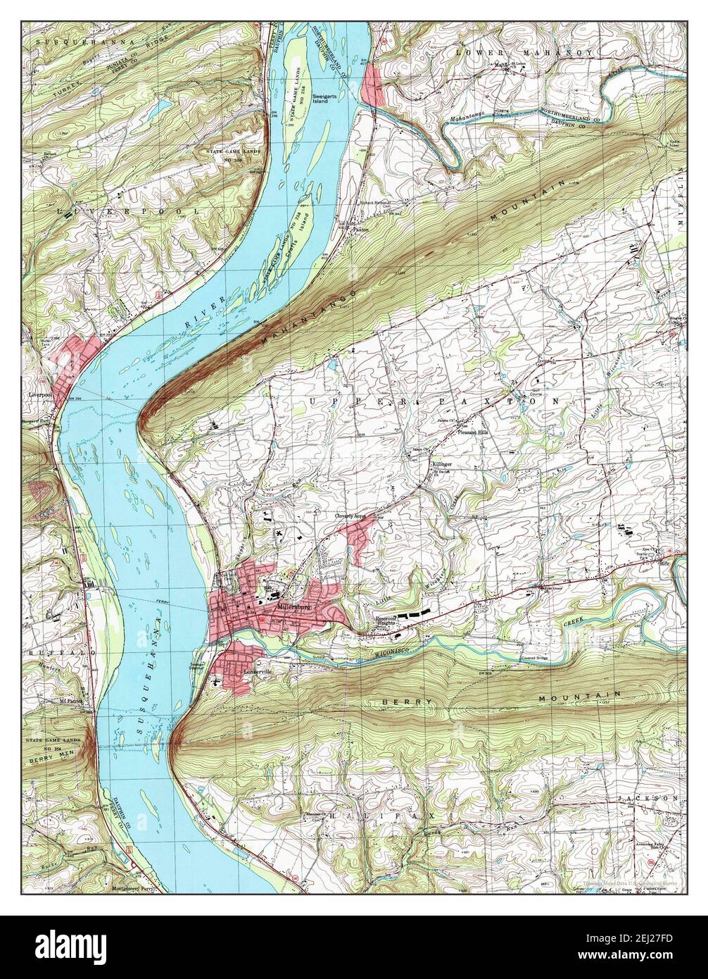 Millersburg, Pennsylvania, map 1999, 124000, United States of America