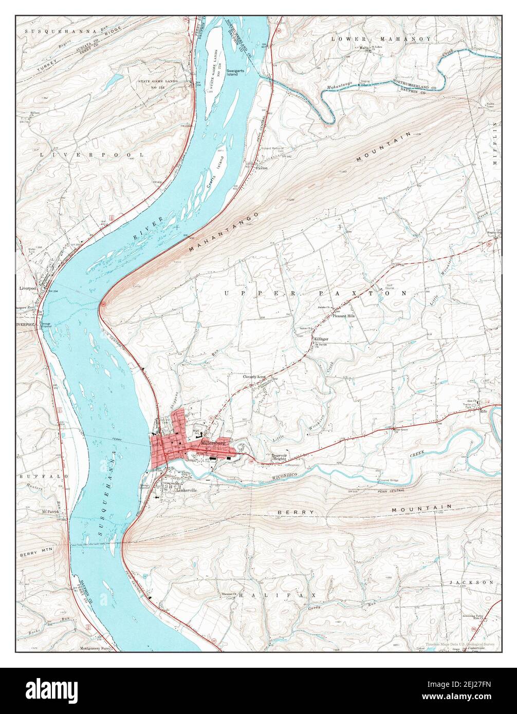 Map of millersburg hires stock photography and images Alamy